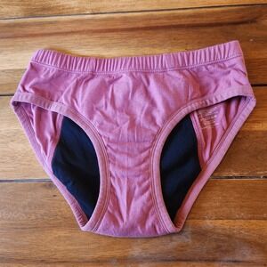 Period The Junior Period Pantal Underwear Organic Cotton Pink Black Size M